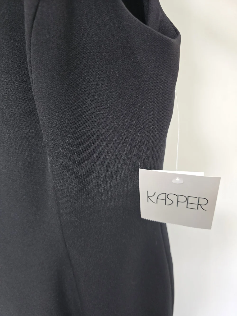 Kasper Black Sleeveless Sheath Dress with Tag